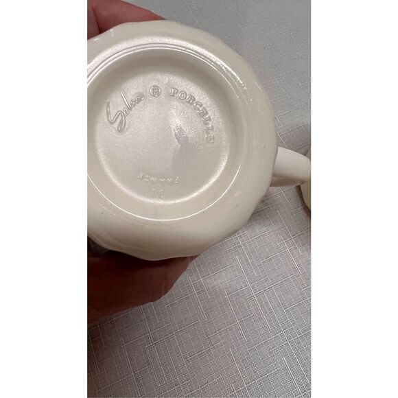 SALEM PORCELAIN HOLLY FRANCE MILK GLASS MUGS WREATH CHRISTMAS TREE SET OF 6 - Picture 7 of 7